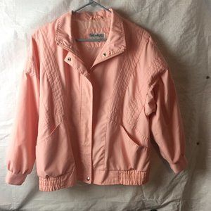Rain Ramblers Coral Bomber Wind Jacket